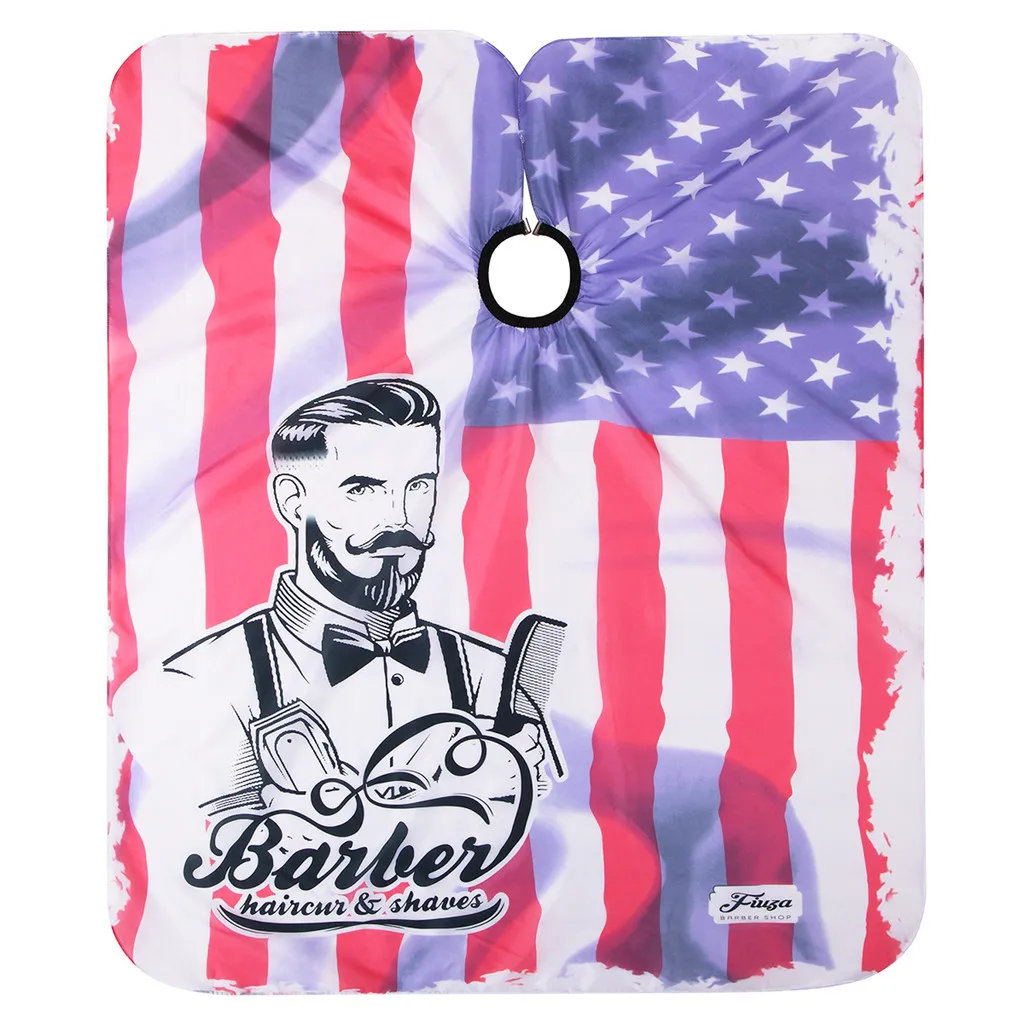 Накидка для стрижки волос взрослых водонепроницаемая тканевая накидка