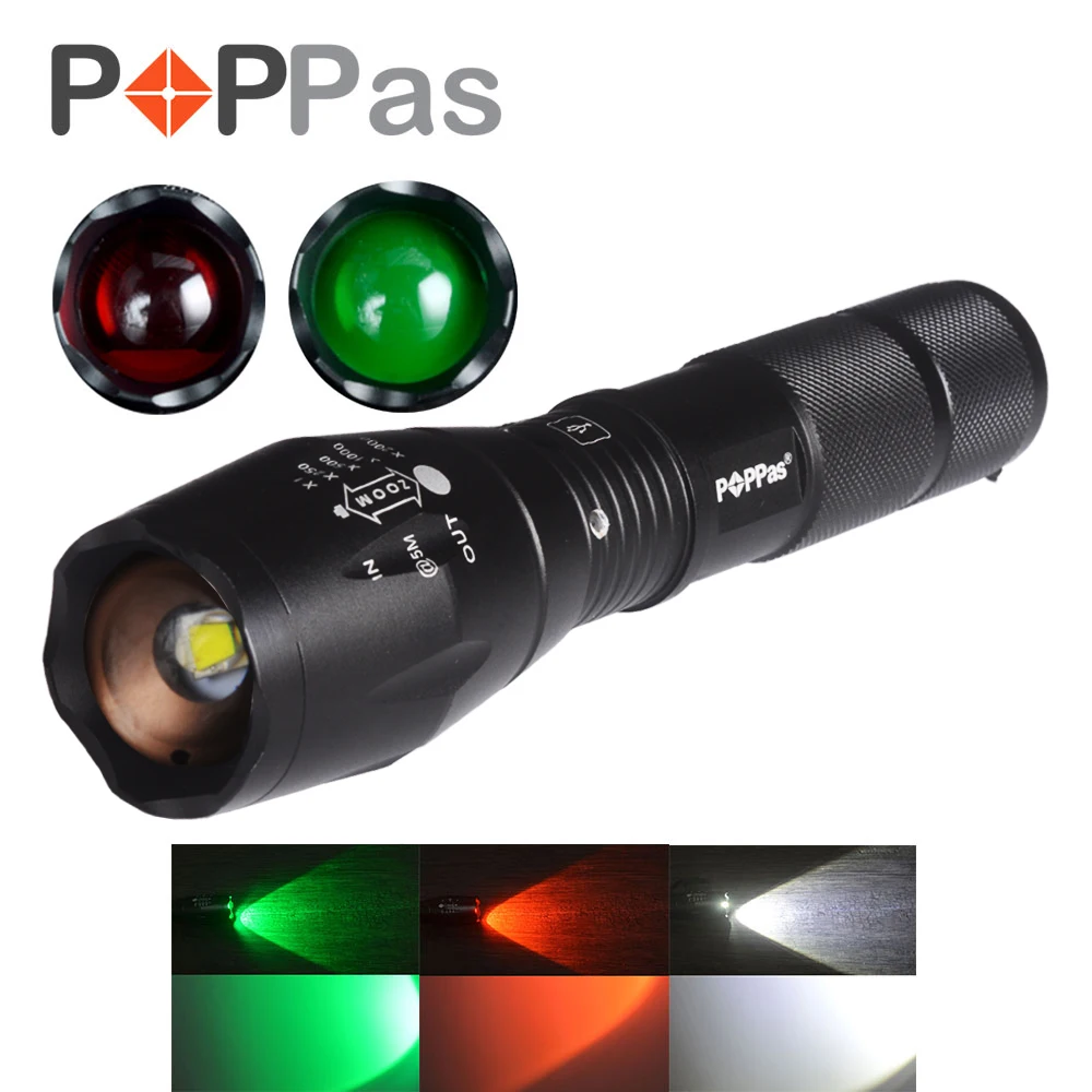 POPPAS Micro USB 1300LM CREE L2 чипы фотографии заполняющий свет фонарик светодио дный Факел