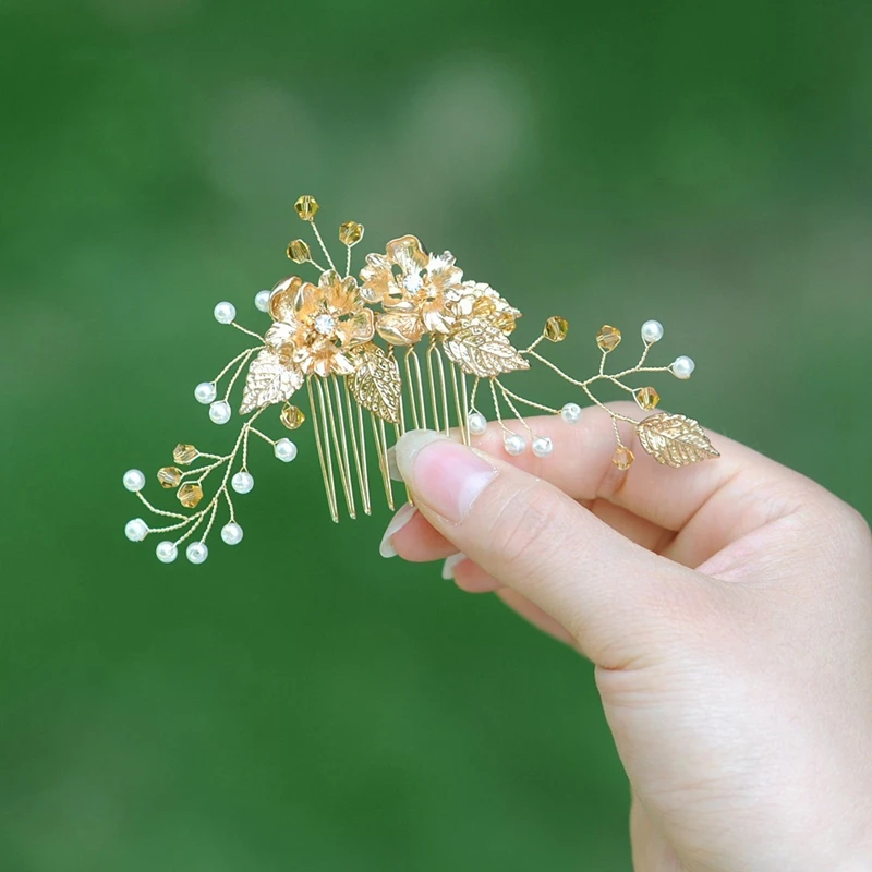 Модные свадебные аксессуары для волос Стразы заколки-Гребни повязка на голову с
