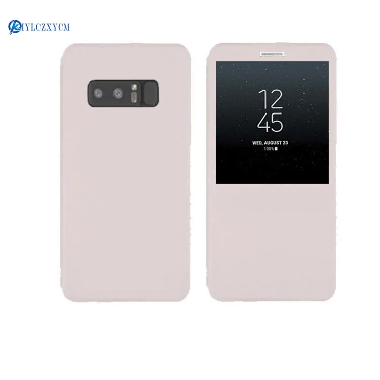 KIYLCZXYCM для galaxy note 8 Smart оригинальный вид окна флип кожаный чехол на samsung (6 3 дюймов)