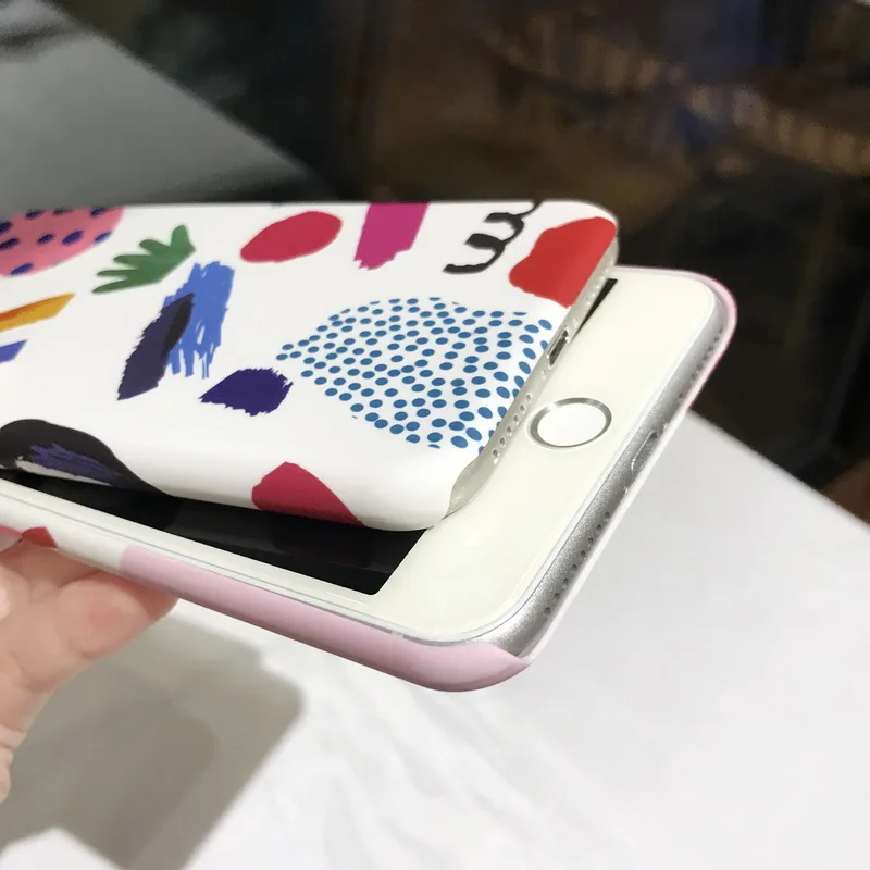 POBLU Cute Colorful Art Graffiti Phone Case For Samsung Note 9 Fashion Korea Style Hard PC Matte Cover Shell Galaxy 8 |