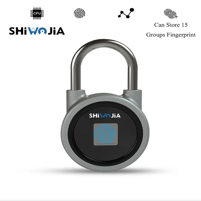 Водостойкий Keyless Fingerprint Smart lock APP/Fingerprint Unlock Anti-Theft для дверного навесного замка