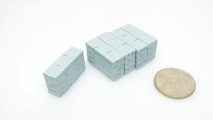 5 шт. DIY 1:87 моделирование бетонного длинного кирпичного поезда модель песочного