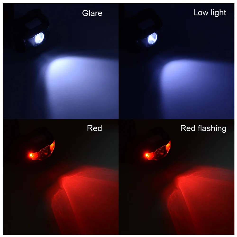 Carp Fishing Headlamp Led Head Light Glare for Night with Warning Red | Спорт и развлечения