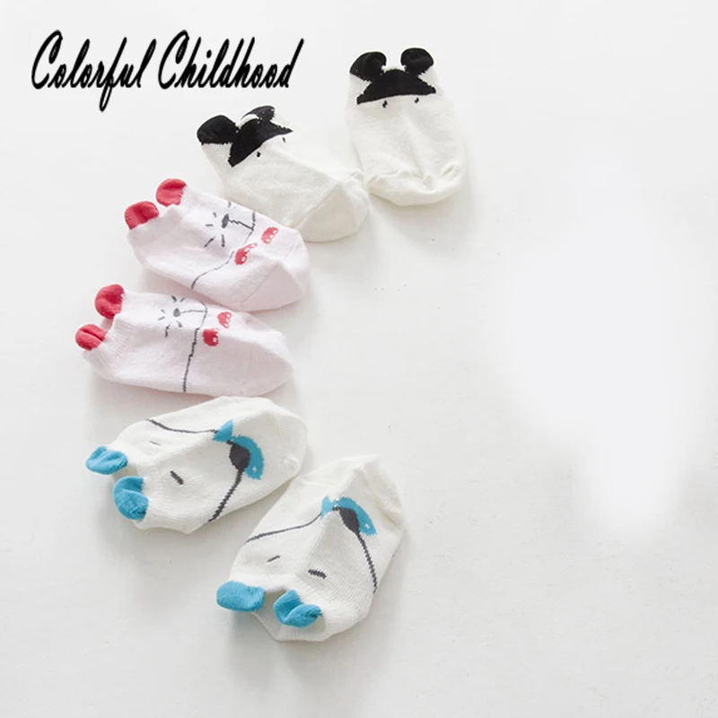 Infant kids socks Spring autumn cartoon mouse/cow design boy/girls floor anti-slip children shoes 0-24m | Детская одежда и обувь