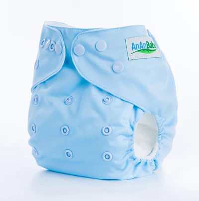 AnAnBaby, все в одном размере, дизайн, 1 шт., одноцветные тканевые подгузники, дышащие подгузники с карманами для малышей, b-серия - Цвет: B6