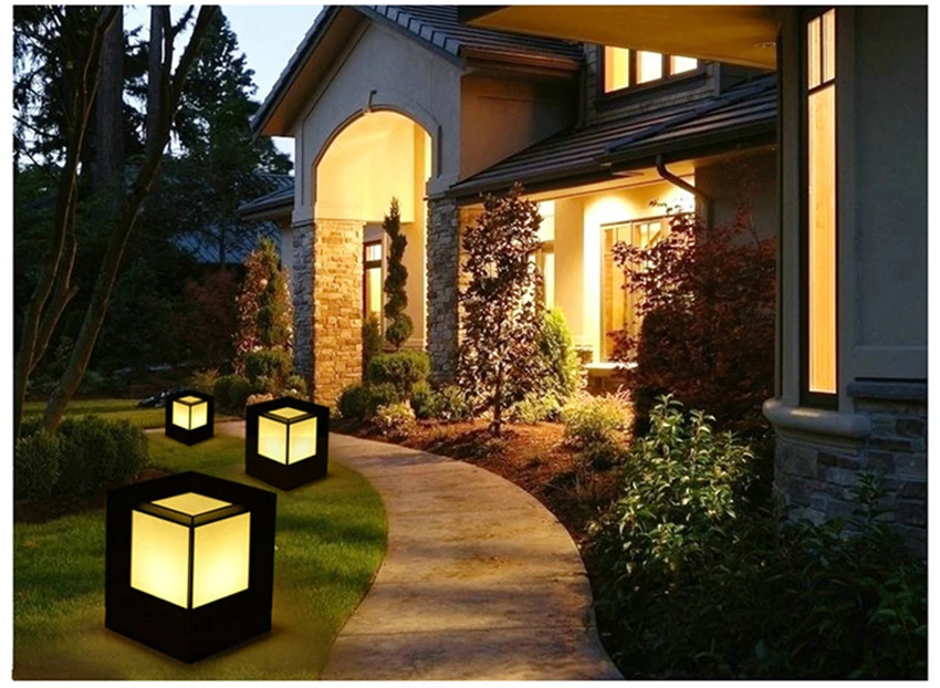 E27 Base Outdoor Column Headlight Wall light Garden Light Wall lamp Waterproof Villa Light Landscape Lawn Lamp