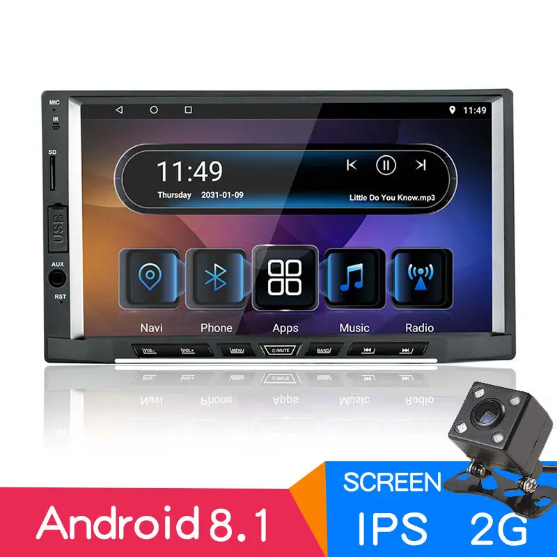 7 &quotAndroid 8 1 2G + 16G COR ips экран автомобиля радио gps 2 DIN Стерео Авторадио Навигация по