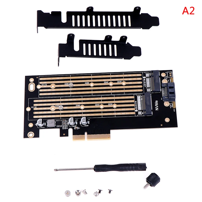 Черный Конвертер M.2 NVMe Ssd NGFF PCIe X4 M2 конвертер M2.pcie SSD адаптер M2 M Ключ адаптер M.2 Sata M ключ B Ключ - Цвет: Черный