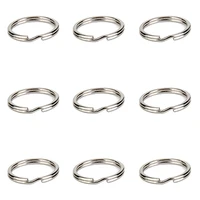 20pcs keyrigs metal 25mm key ring unisex key holder split keyring double layer circle key rings key chains jewelry accessories