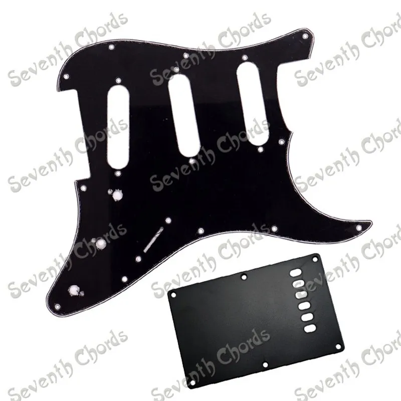 3 PLY 11 отверстий для электрогитары Pickguard 1 слой 6 гитара отверстия задняя пластина
