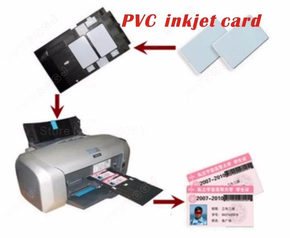 Пустая контактная ПВХ смарт карта IC с чипом Sle/FM4428 для струйного принтера Epson/Canon - Фото №1