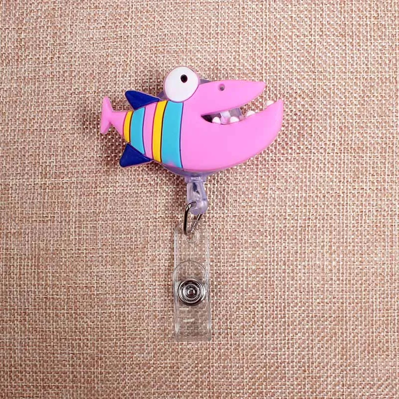 Мультяшный милый раздвижной креативный значок в виде морской рыбы клоуна