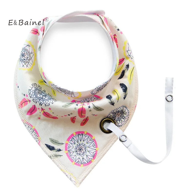 Слюнявчик детский хлопковый с веревкой для кормления новорожденных - купить по