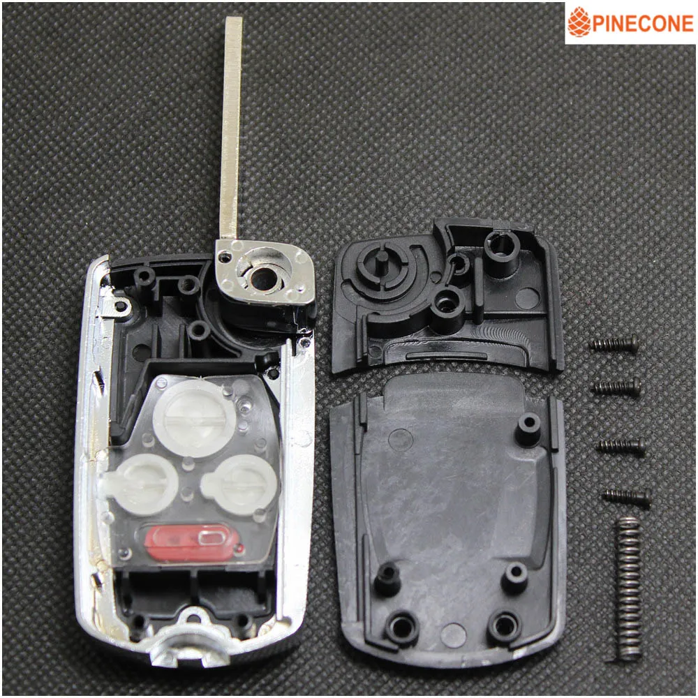 Шишка для HONDA ACCORD CIVIC CR-V пилота ключ автомобиля чехол укладки волос 3 + 1 кнопка Uncut