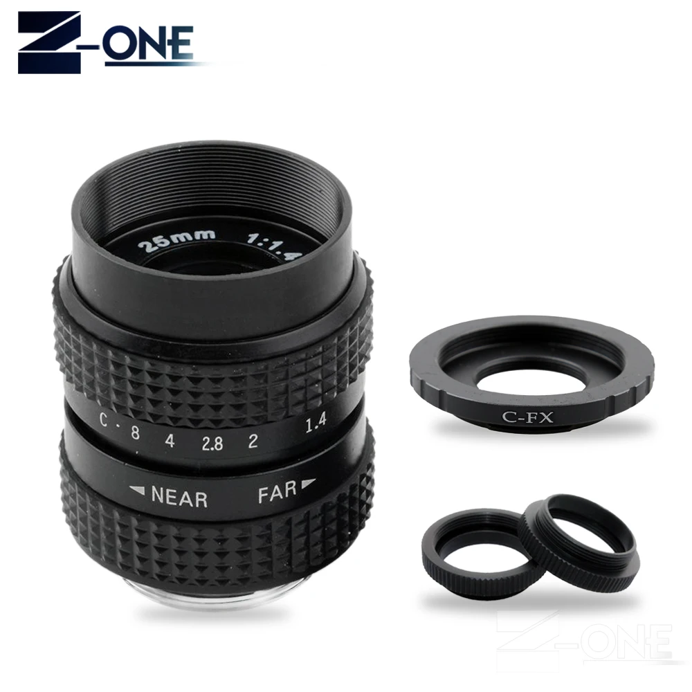 Объектив для тв и фильмов 25 мм F1.4 CC + C крепление Fuji Fujifilm X E2 E1 1 4 5 2 3 3|Объективы