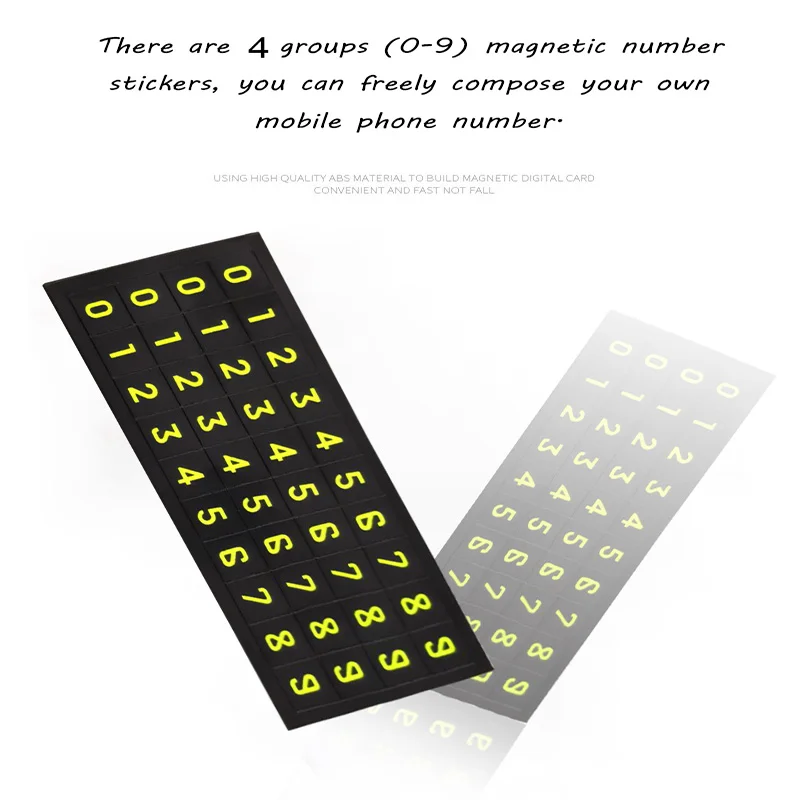 Автомобильный Стайлинг карточка с телефоном для временной парковки номер карты