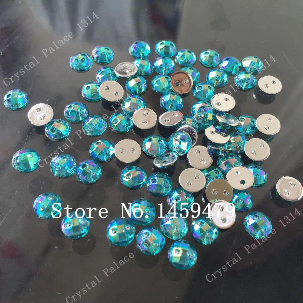 Синий цвет AB акриловые хрустальные свободные бусины небольшие нежные круглые