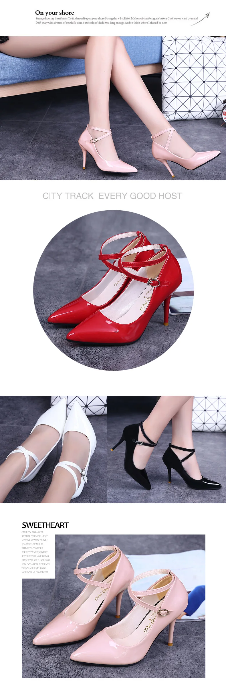 Женская обувь; свадебные женские туфли на высоком каблуке; sapato feminino chaussure femme; пикантные туфли-лодочки на каблуке; sapatos de salto alto; ремешок на щиколотке
