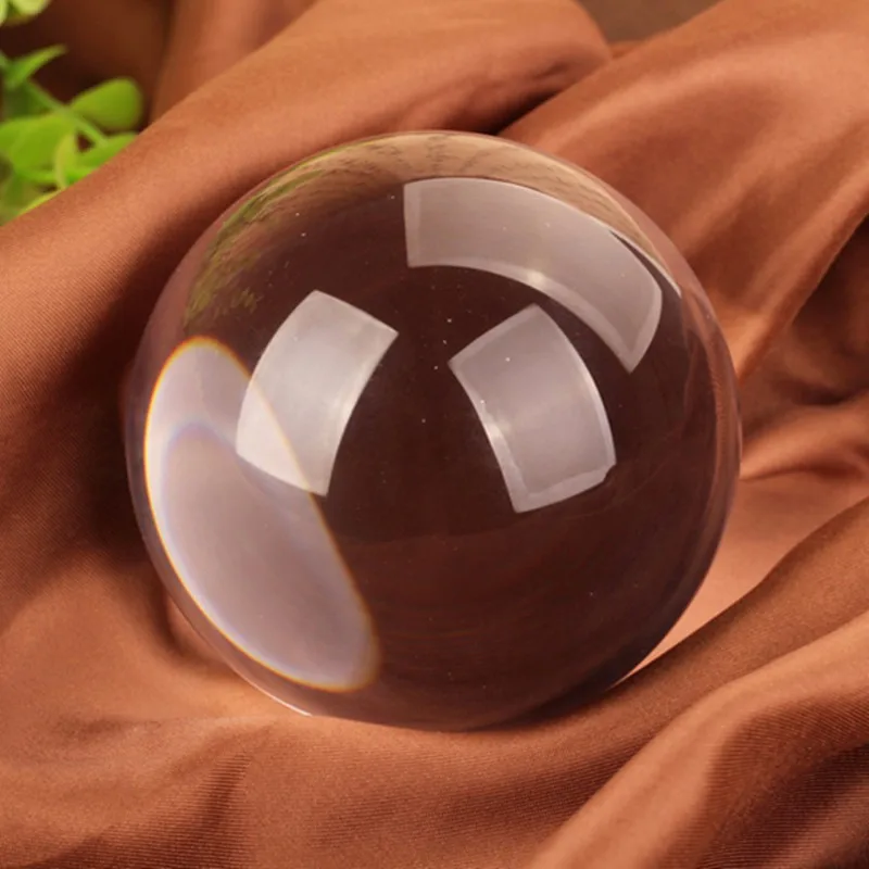 XINTOU Large K9 Crystal Glass Ball Clear Feng shui Desk Ornaments Good luck Sphere Globe Crafts For Home Decoration Accessories | Дом и сад