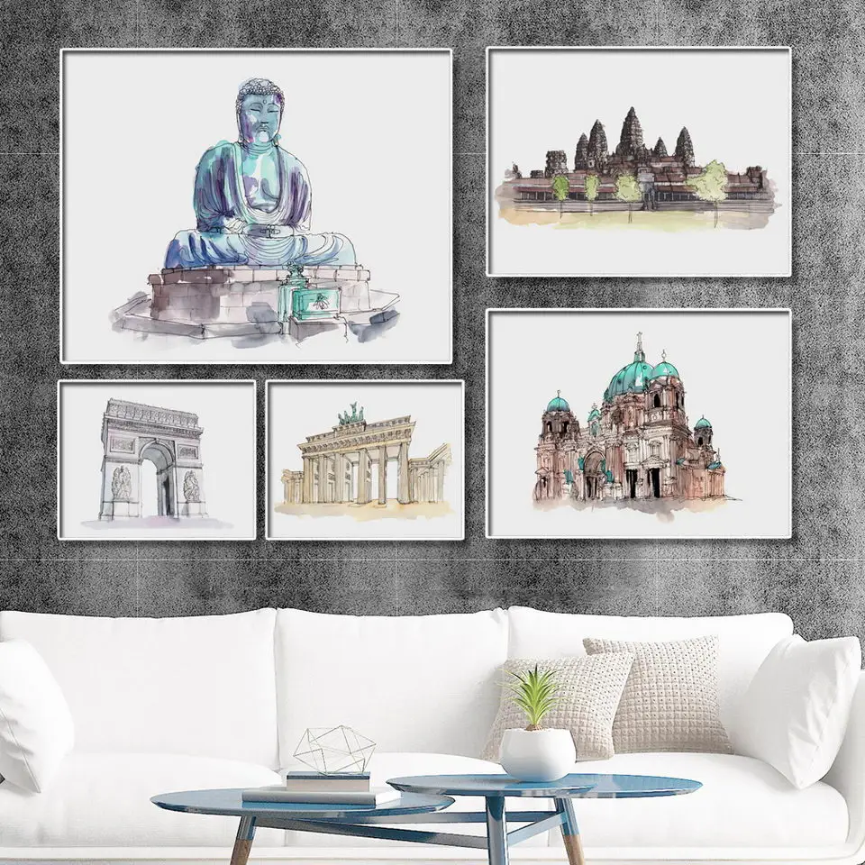 Украшение для дома Печать холст настенные художественные плакаты постеры
