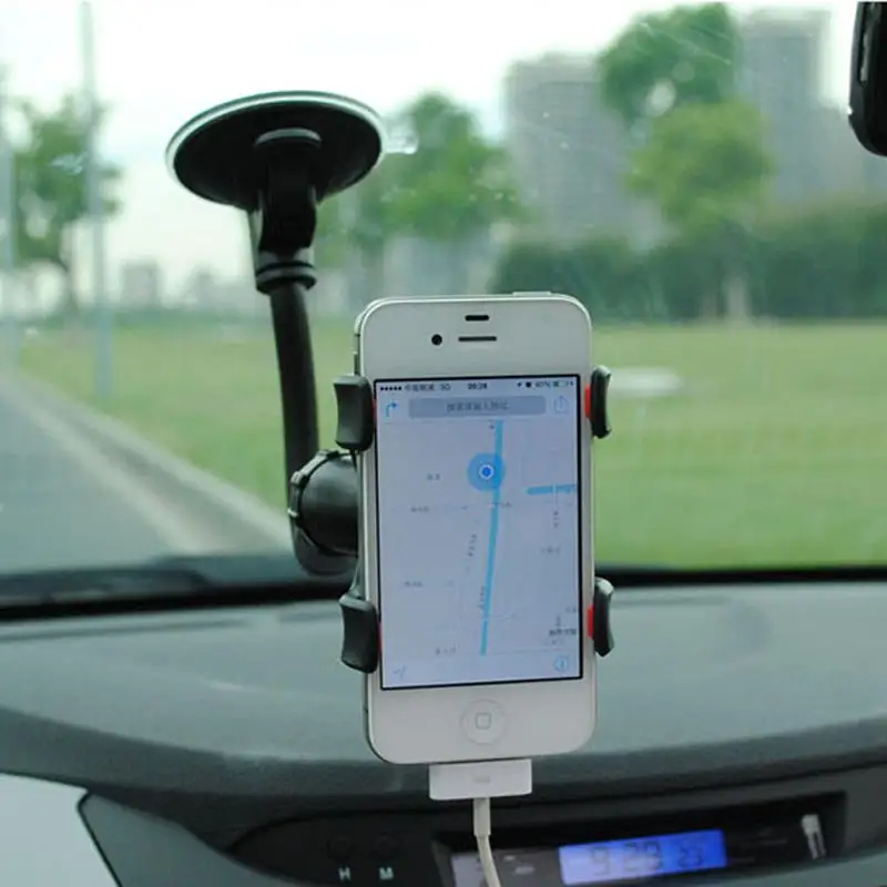 Универсальный автомобильный держатель на присоске с поворотом 360 градусов двумя