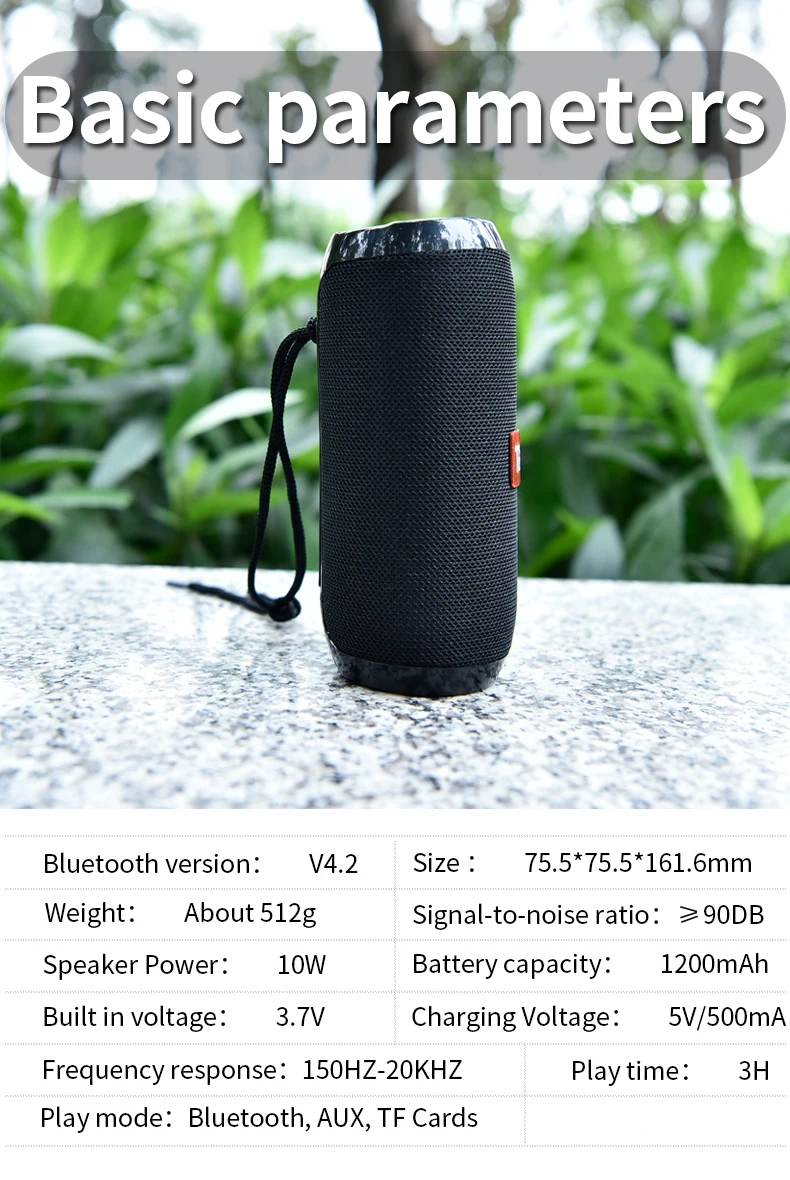 TG117 Bluetooth открытый динамик водонепроницаемый портативный беспроводной Колонка громкий динамик коробка Поддержка TF карта FM радио Aux вход