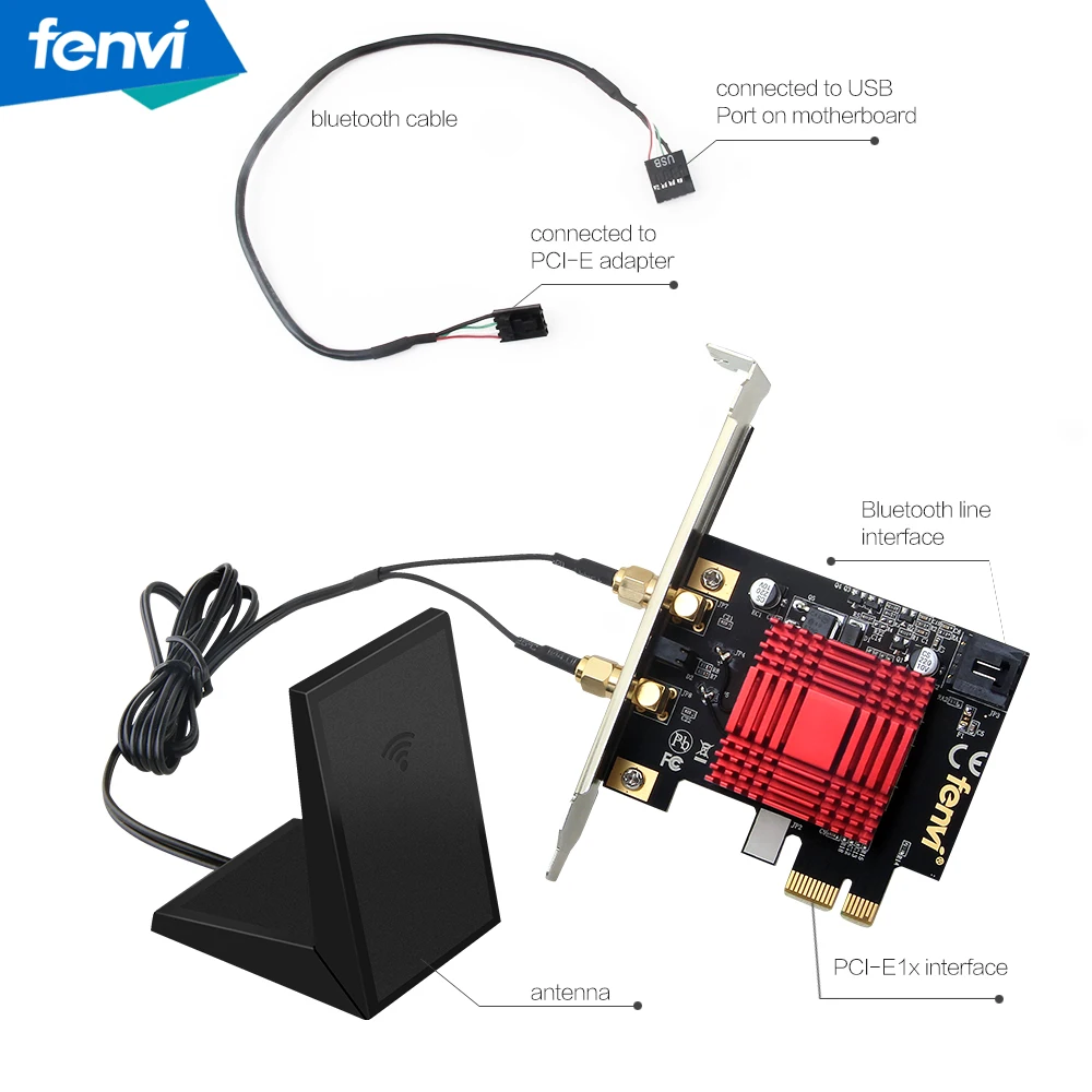 Двухдиапазонная сеть 802.11ac Killer Bigfoot 1200M беспроводная-AC Wifi Bluetooth 4,1 PCI Express PCi-E настольная игровая ПК Wlan карта