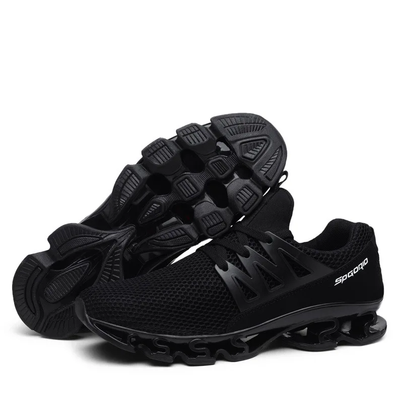 Кроссовки мужские дышащие стильная обувь для бега с амортизацией сетчатые