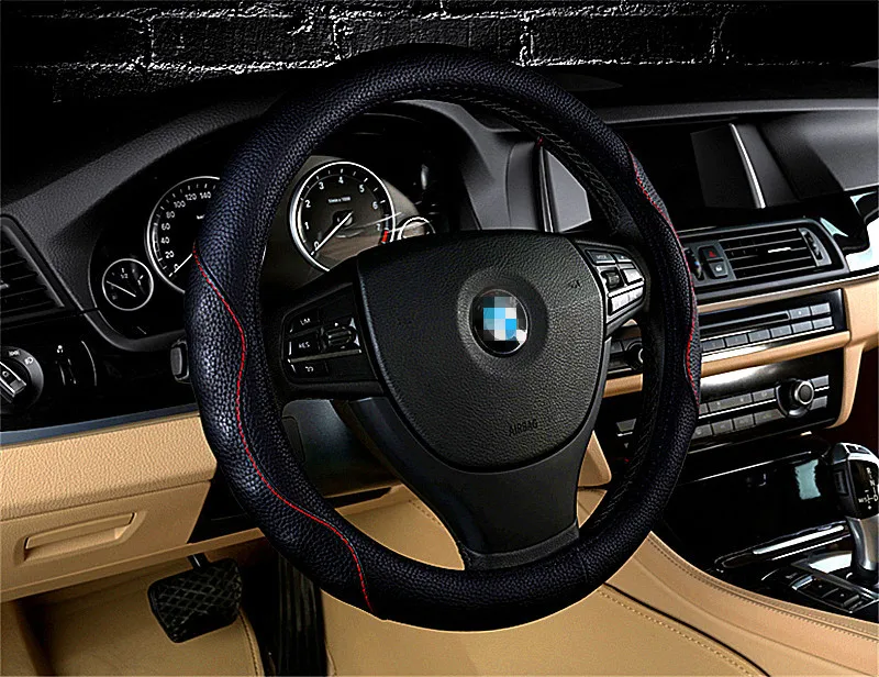 Universal steering wheel cover DIY leather car interior accessories Fit for 38cm | Автомобили и мотоциклы