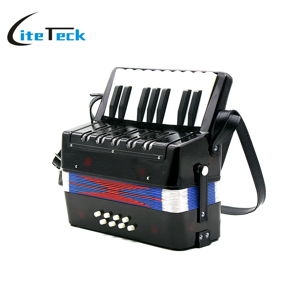 Высококачественный маленький басовый мини гармошкой 17 клавиш 8 басов обучающий