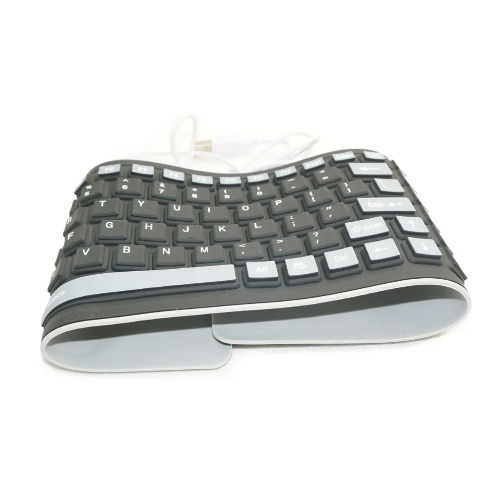 

103 Key Compact Mini USB Soft Silicone Waterproof Keyboard