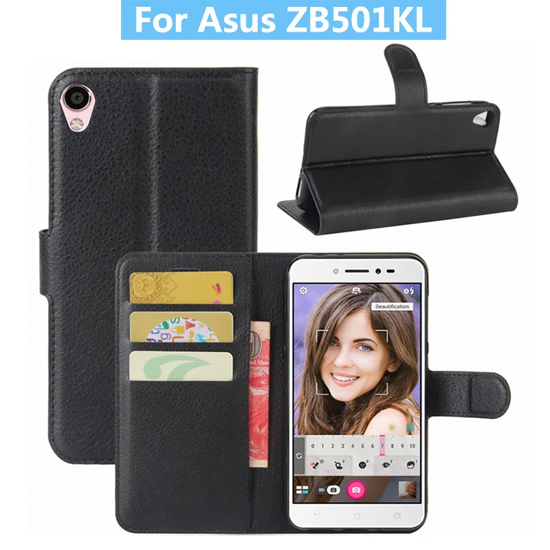 Чехол для Asus ZenFone Live ZB501KL высококачественный кожаный чехол-книжка Zenfone 3 Go стильный