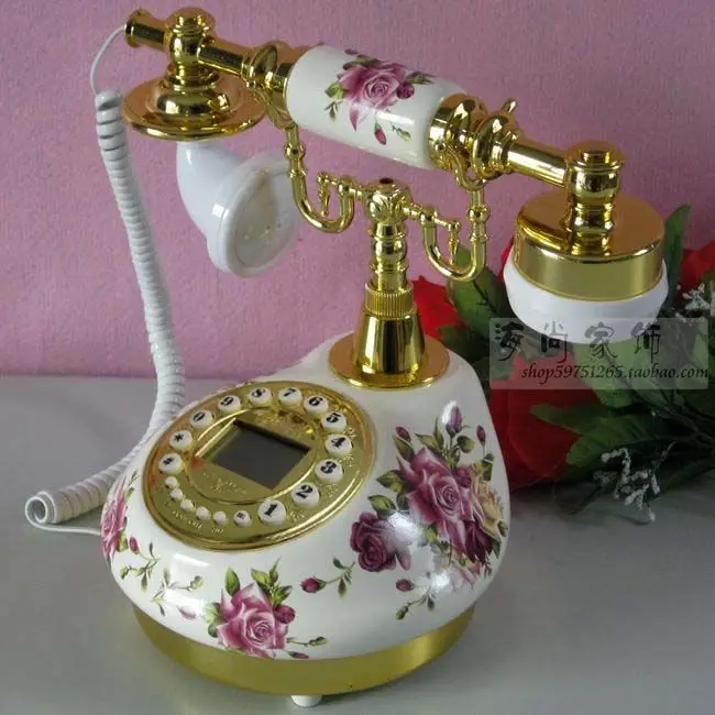 

The upgraded version of antique ceramic retro fashion cute / phone / telephone / phone calls home display