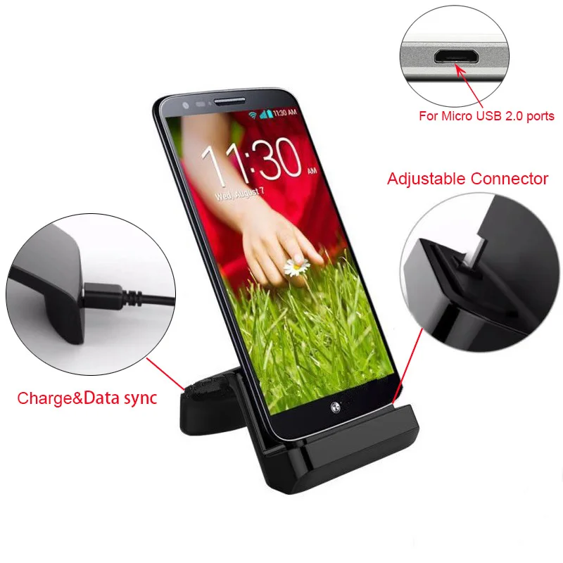 Зарядная док станция для телефонов G4/Elephone s7/Xiaomi redmi 4A/3s/3X/note 4/pro/Galaxy a3/Xperia z5/premium/Bluboo