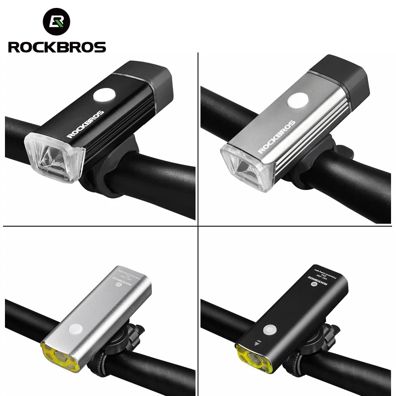 ROCKBROS Велоспортный перезаряжаемый велосипедный фонарь фонарик для езды