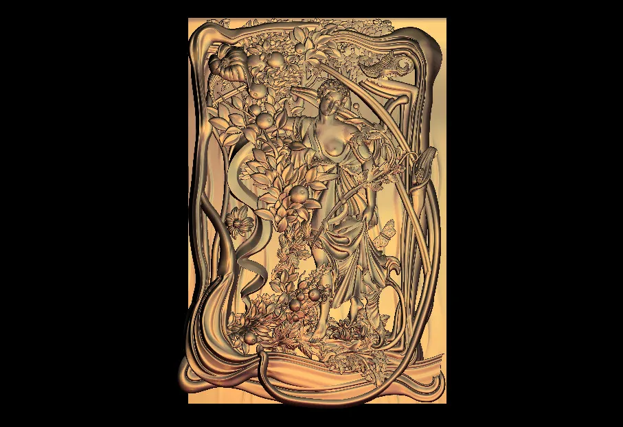 Модель 3D STL для фрезерного станка с ЧПУ гравировального рельефный Artcam aspire M19|3d stl