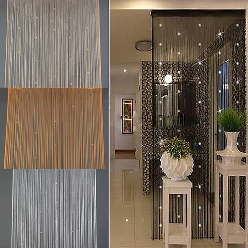 Новый домашний декор Стразы для двери окна с бусинами кисточкой экранная панель