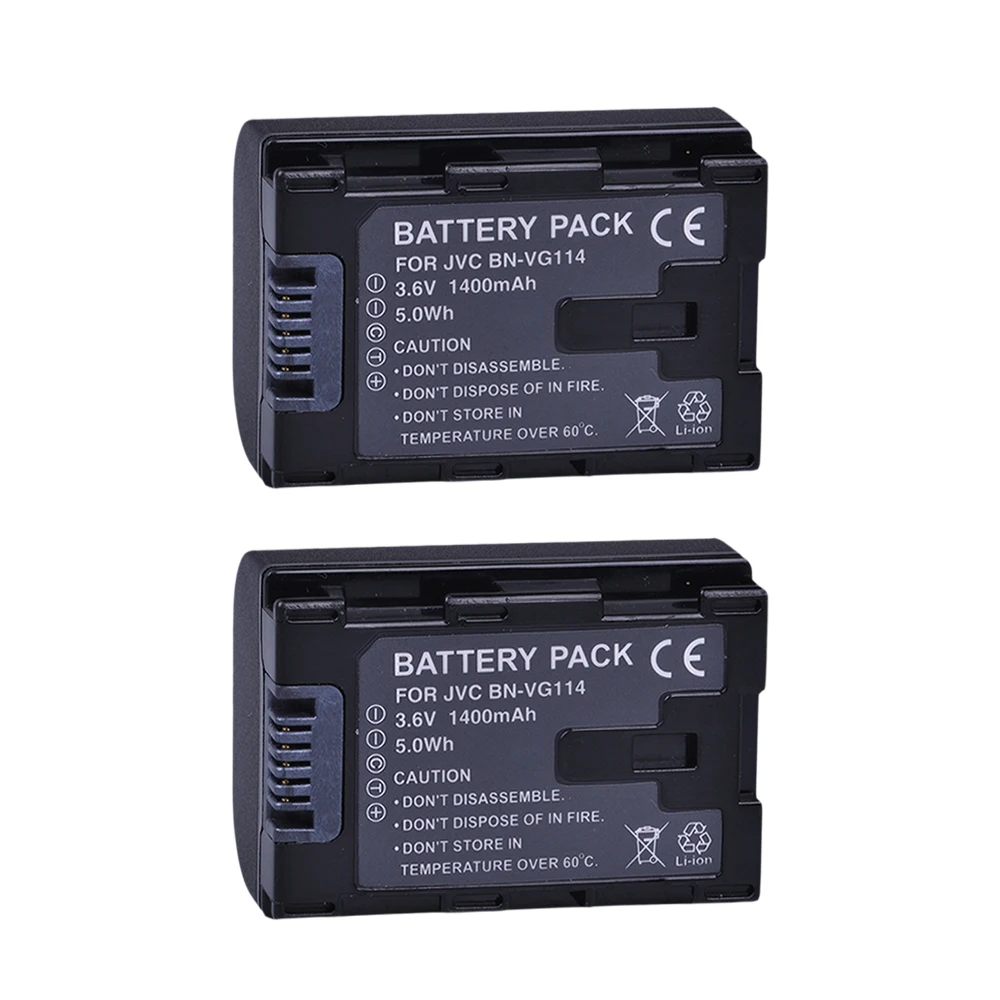 2 шт. BN VG114 аккумулятор + зарядное устройство для JVC VG108U VG107U VG114U BNVG121 VG138U VG138 VG107E VG121E
