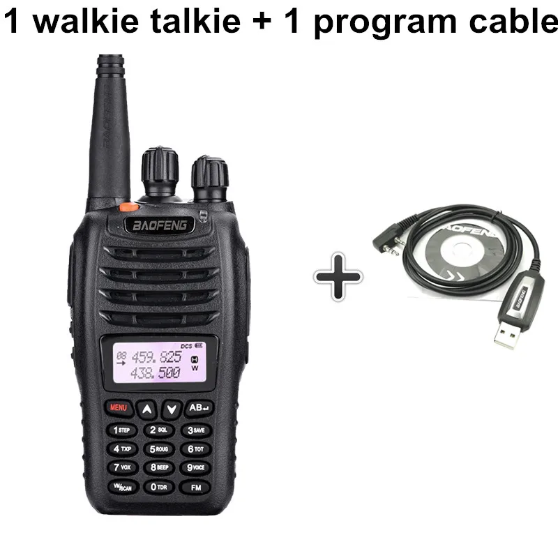 Add a program cable BaoFeng UV-B5 портативная рация Новинка УФ B5 Двухдиапазонная Vhf 136-174MHz& Uhf 400-470 MHz маленький мини ЖК-экран UVB5 двухстороннее радио - Цвет: Add a program cable