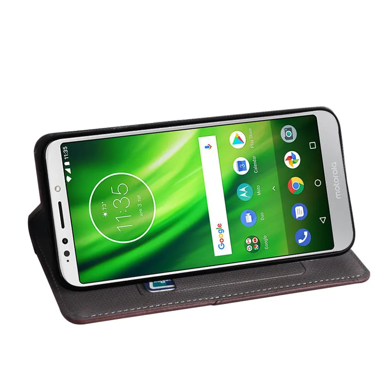 IDEWEI для Motorola Moto E5 Play чехол Роскошный кожаный флип защитный телефона | Мобильные