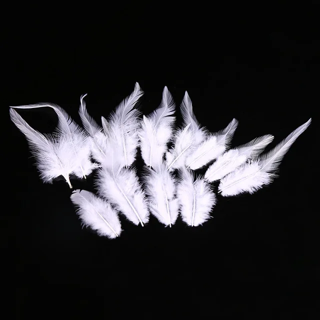 White 50pcs Натуральные перья фазана, 10-15 см, многоцветные, куриные перья, Плюм для рукоделия, свадебные украшения, рукоделие, украшение для дома, 50 шт - Цвет: White 50pcs