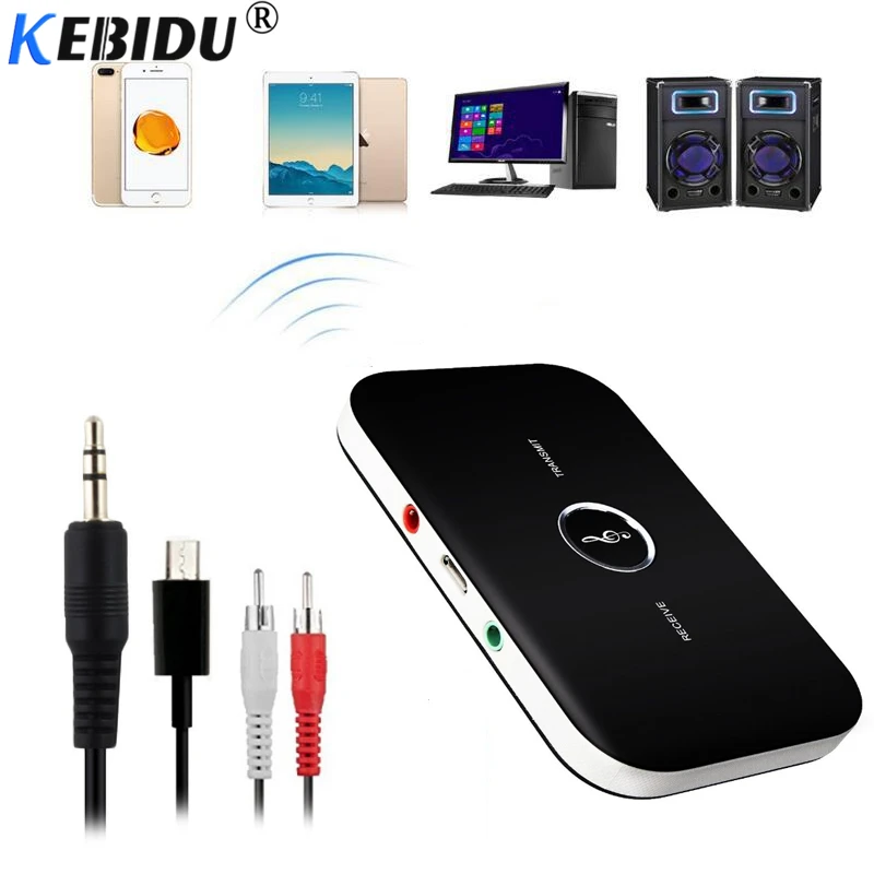 Беспроводной аудиоприемник Kebidu 2in1 с Bluetooth адаптер аудиопередатчика A2DP для iPad iPhone