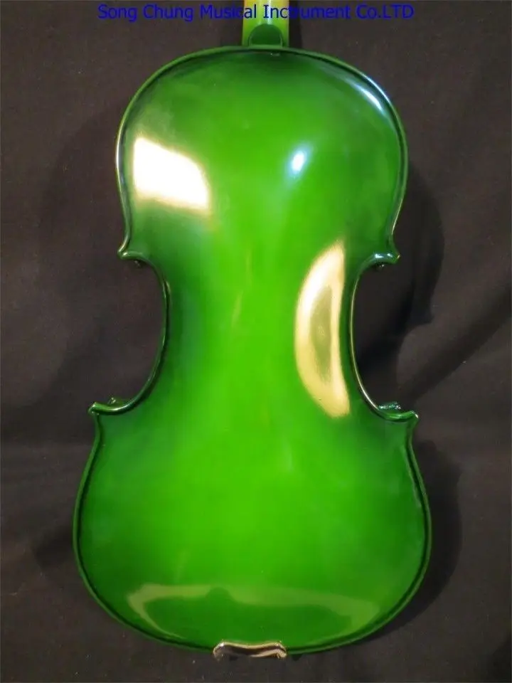 Green colors electric&ampacoustic violin 4/4 with case bow rosin line kit | Спорт и развлечения
