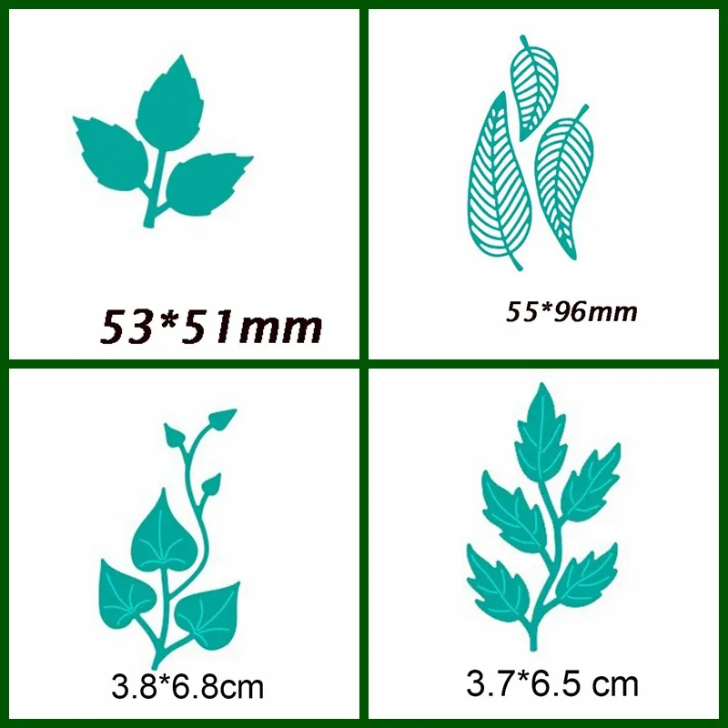 Металлические Вырубные штампы с смешанными листьями трафареты для рукоделия