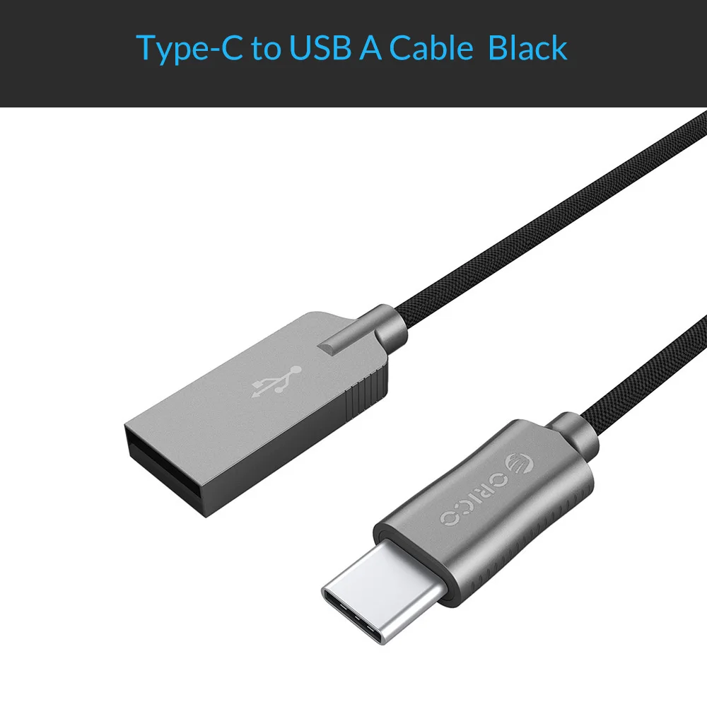Black HCU ORICO LTU Lightning USB кабель для iPhone 3 фута 100 см 2,4 A кабель для быстрой зарядки для iPhone 6 7 power Line Plus - Цвет: Black HCU