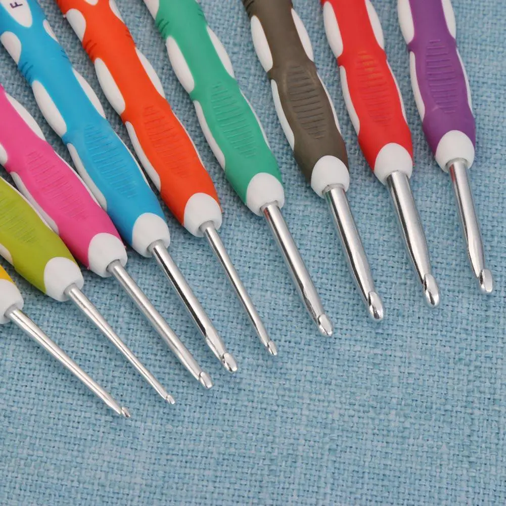 Набор разноцветных спиц для вязания крючком 9 шт./компл. набор инструментов