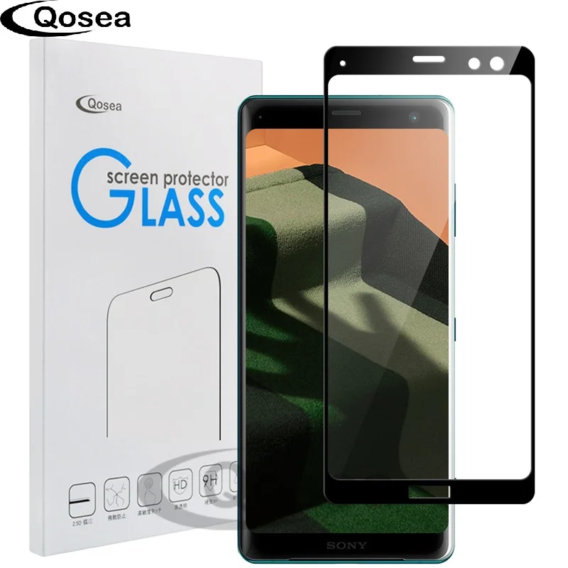 Для sony Xperia XZ3 закаленное Стекло с уровнем твердости 9 H гальваническим 4D спереди