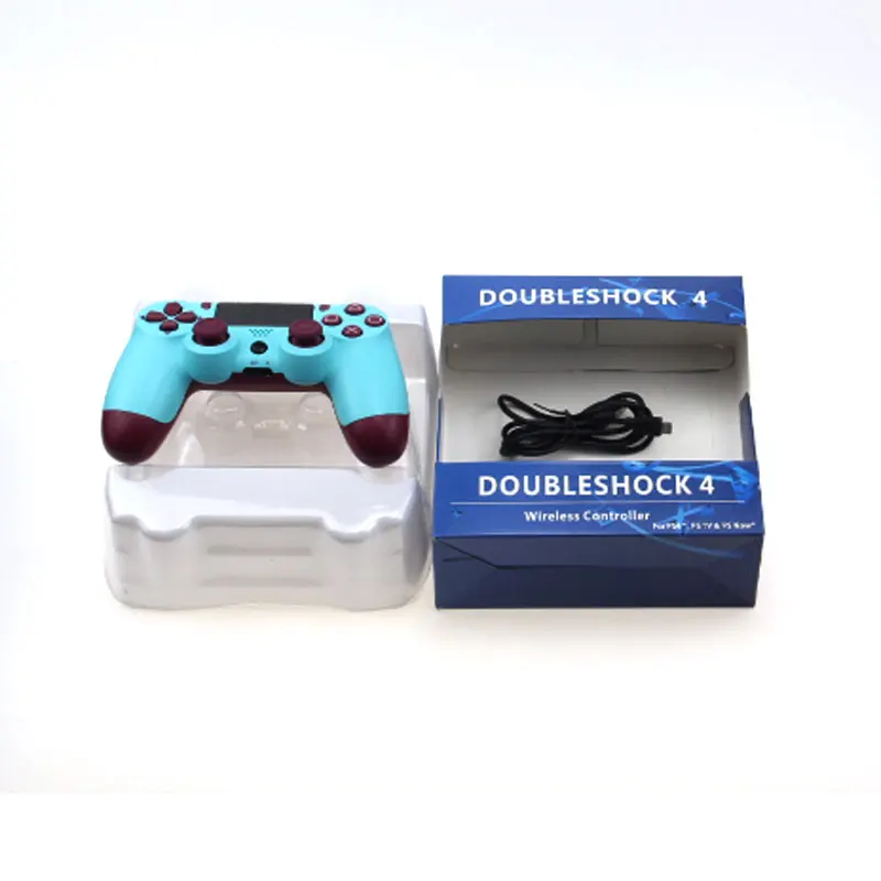 Blue with red no box P4 5 миллионов Ограниченная серия аксессуар для беспроводной Bluetooth игры PS4 пульт дистанционного управления Протестировано для Playstation Dualshoc - Цвет: Blue with red no box