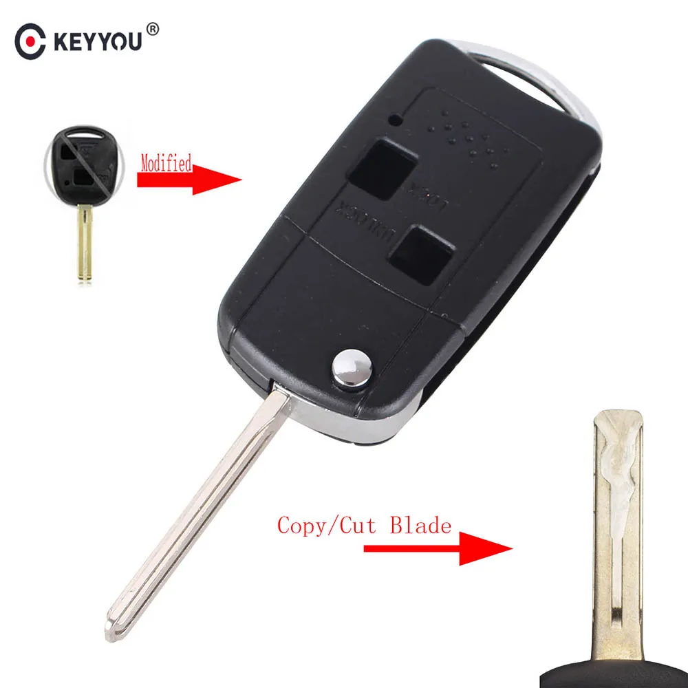 KEYYOU модифицированный Filp Автомобильный Брелок дистанционного управления с